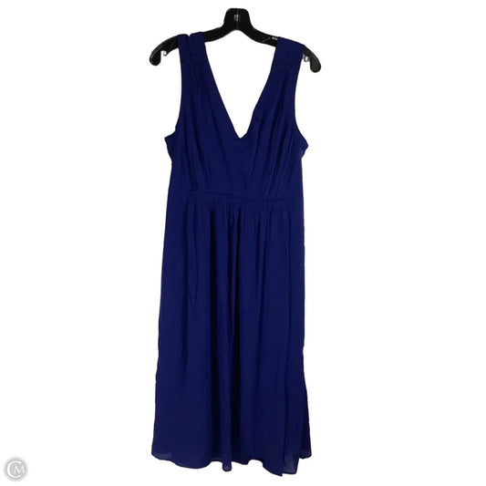 Dress Luxury Designer By Burberry In Navy, Size: 10