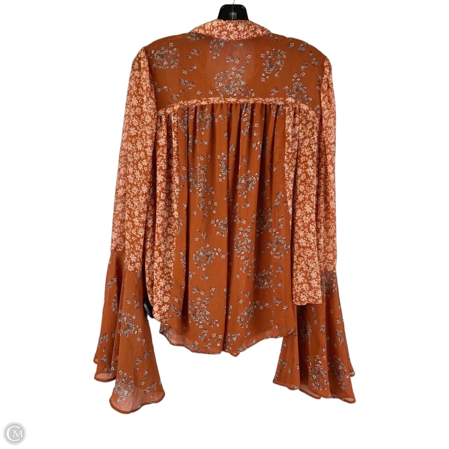 Top Long Sleeve By Free People In Floral Print, Size: Xl