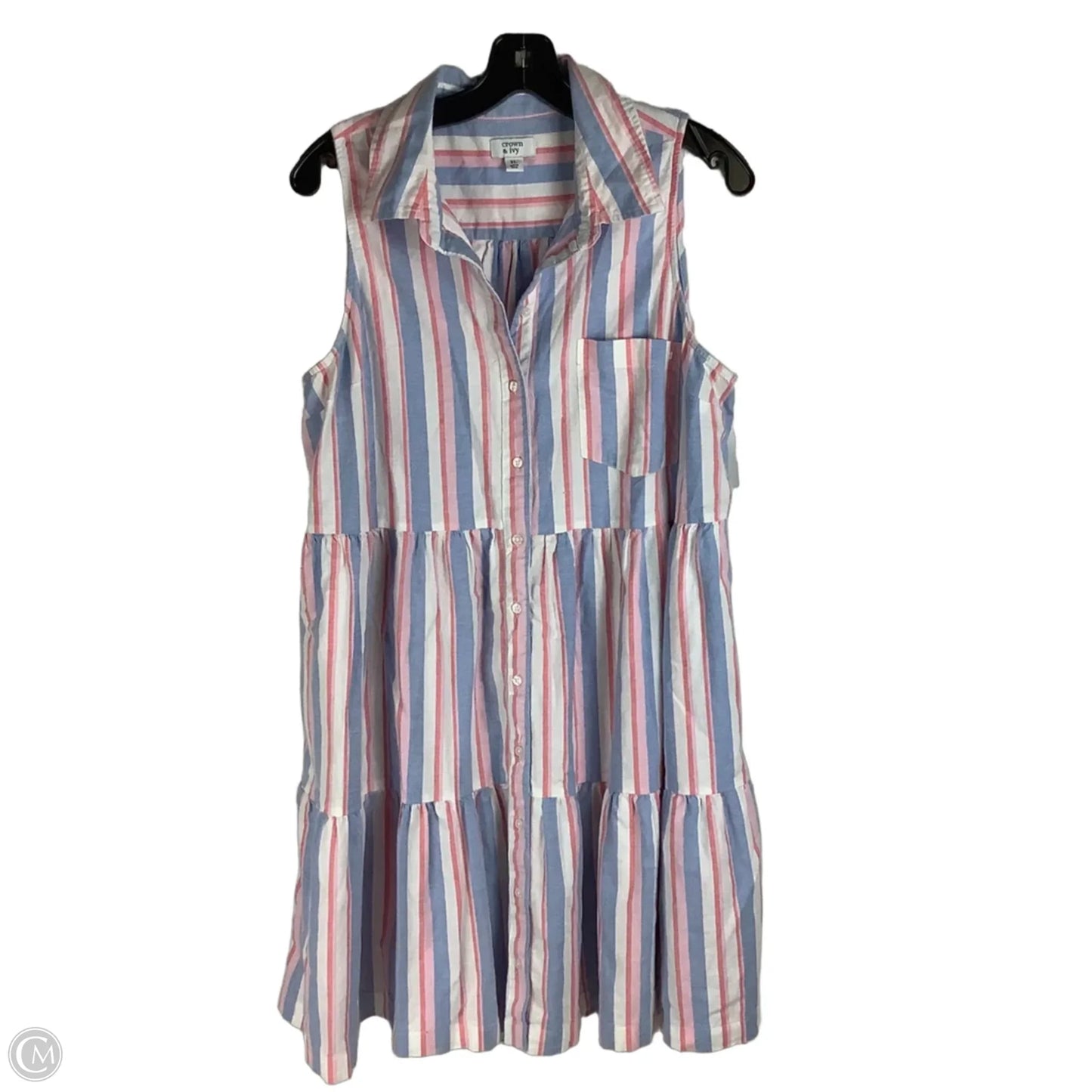 Dress Casual Short By Crown And Ivy In Striped Pattern, Size: Xl