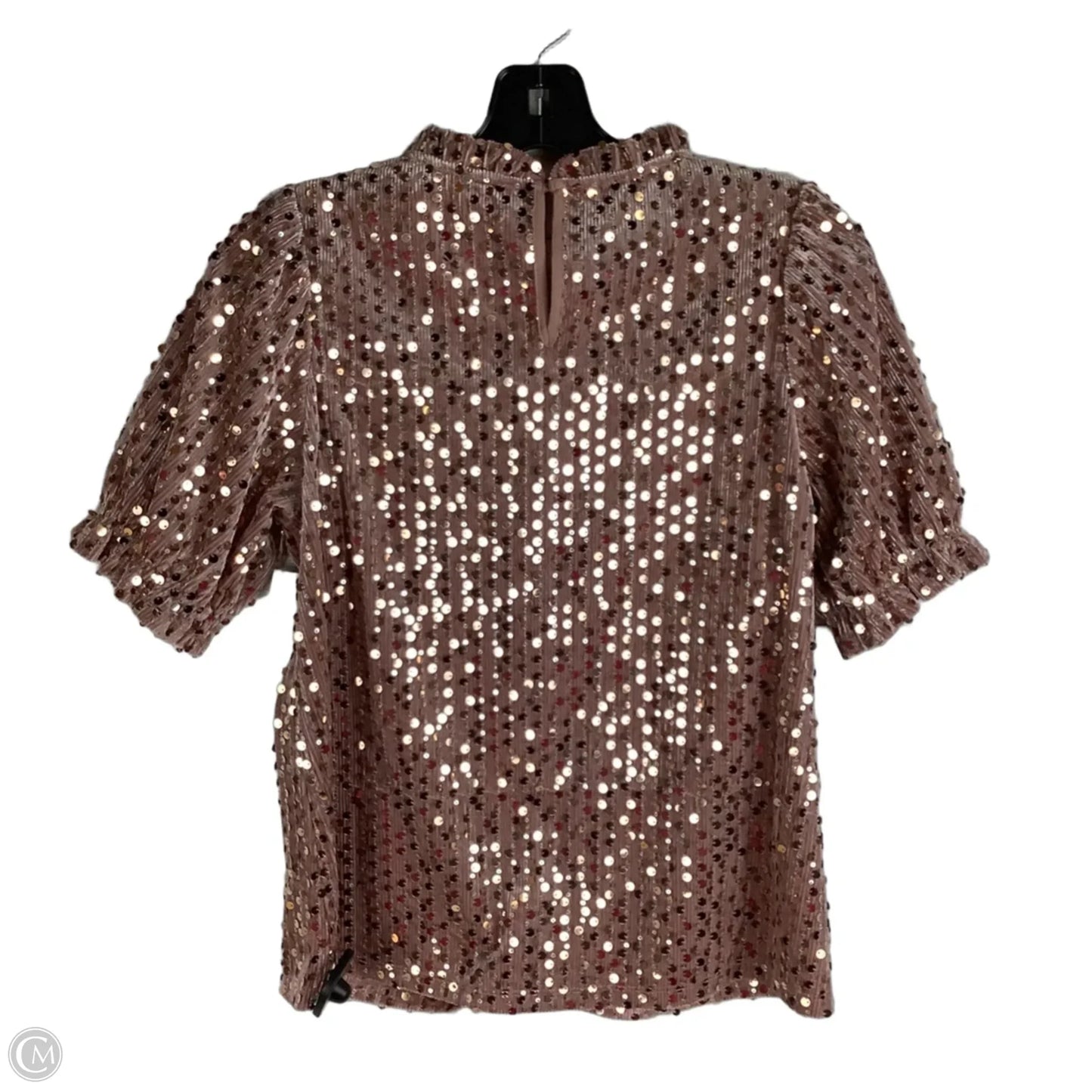 Top Short Sleeve By Thml In Rose Gold, Size: Xs