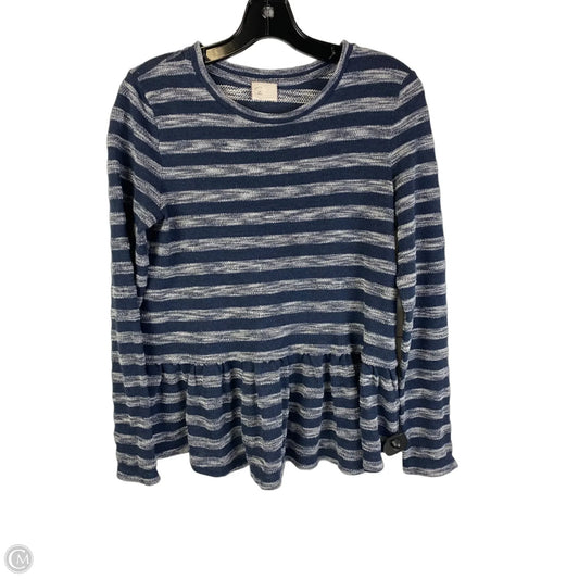 Top Long Sleeve By Anthropologie In Plaid Pattern, Size: S