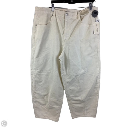 Pants Corduroy By Universal Thread In Cream, Size: 16