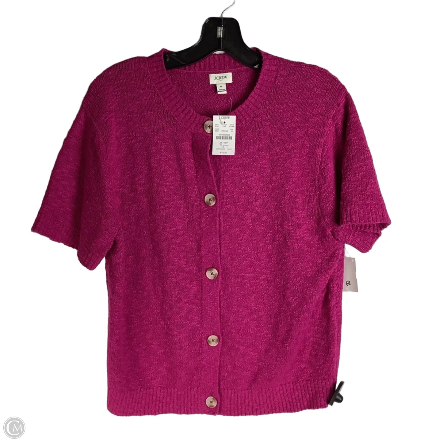 Sweater Short Sleeve By J. Crew In Purple, Size: M