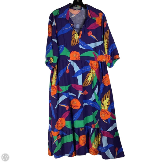 Dress Casual Maxi By Clothes Mentor In Multi-colored, Size: L