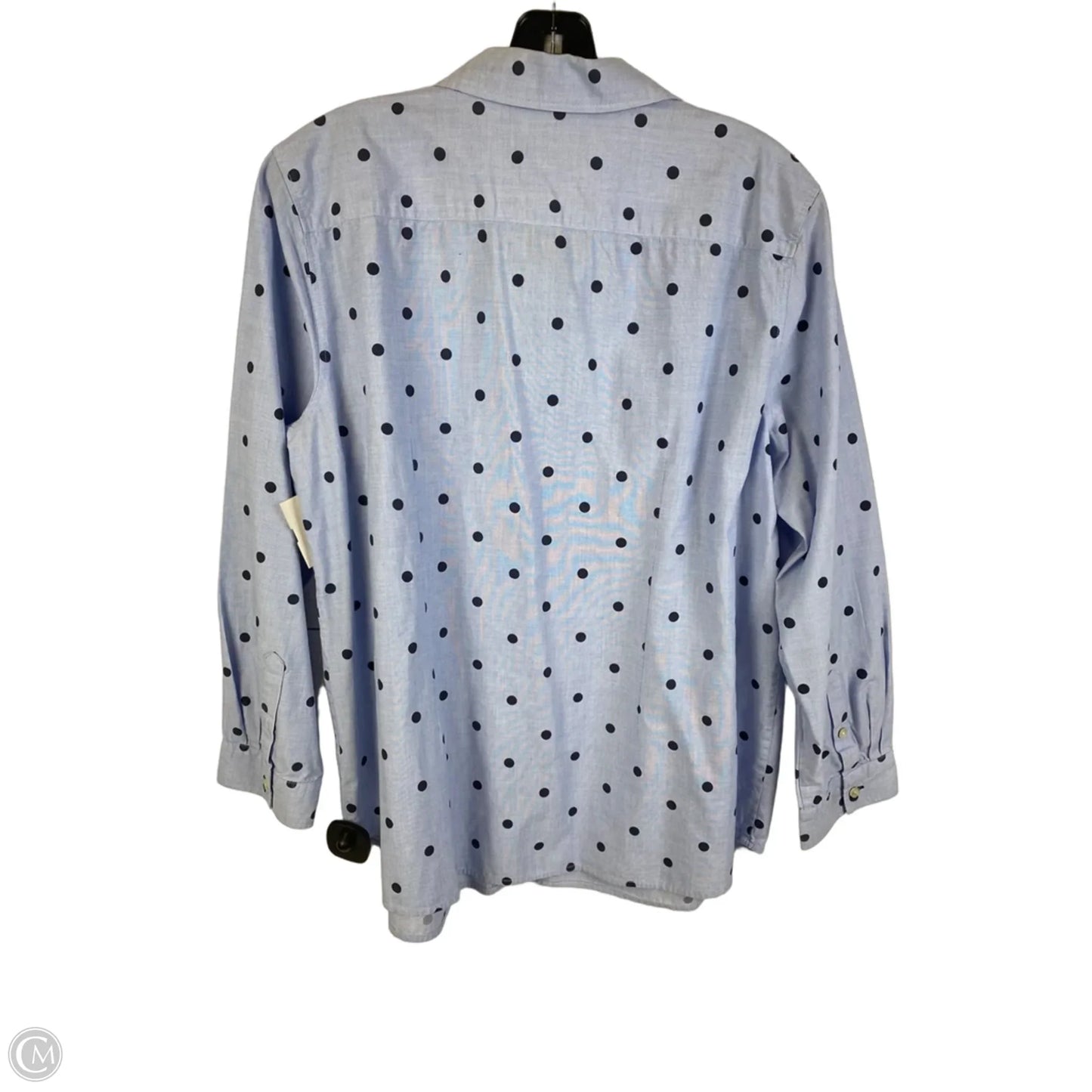 Top Long Sleeve By Talbots In Polkadot Pattern, Size: Xlp