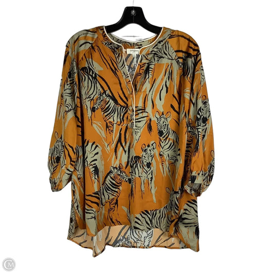 Top Long Sleeve By Umgee In Multi-colored, Size: L