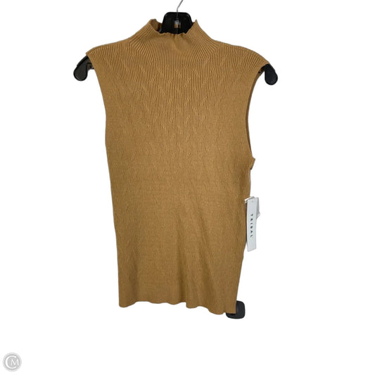Top Sleeveless By Tribal In Brown, Size: L
