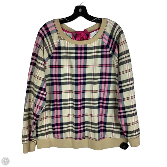 Sweatshirt Collar By Crown And Ivy In Plaid Pattern, Size: Xl