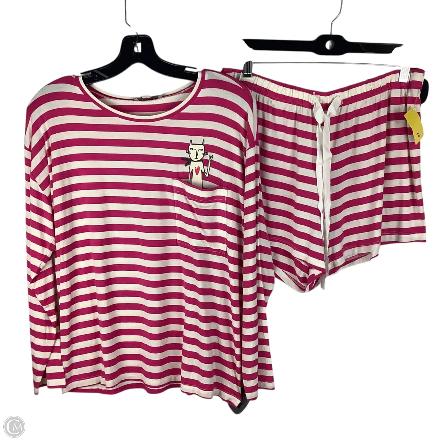 Shorts Set By Loft In Striped Pattern, Size: S