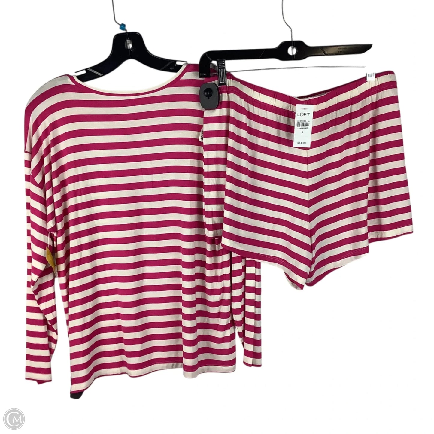 Shorts Set By Loft In Striped Pattern, Size: S