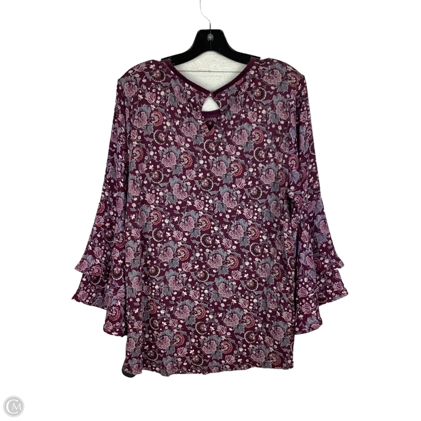 Top Long Sleeve By Loft In Multi-colored, Size: L