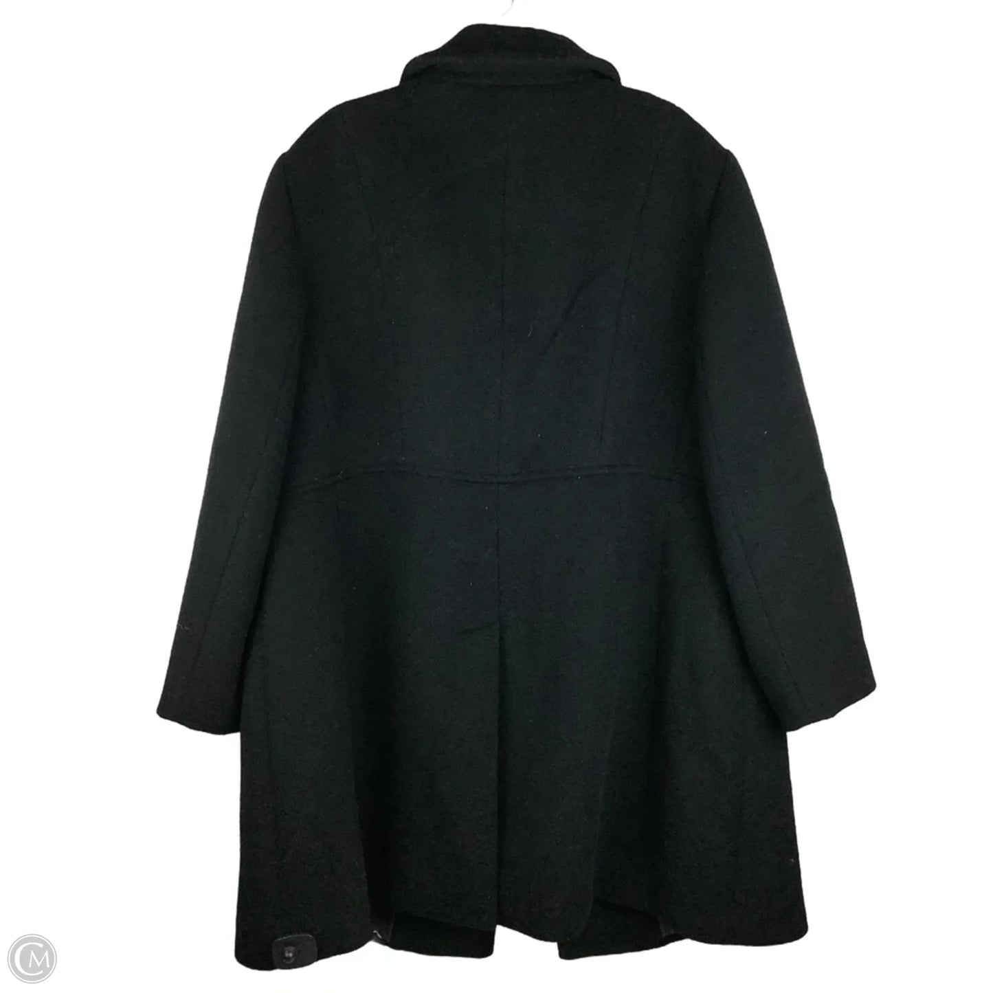 Coat Peacoat By Talbots In Black, Size: 16