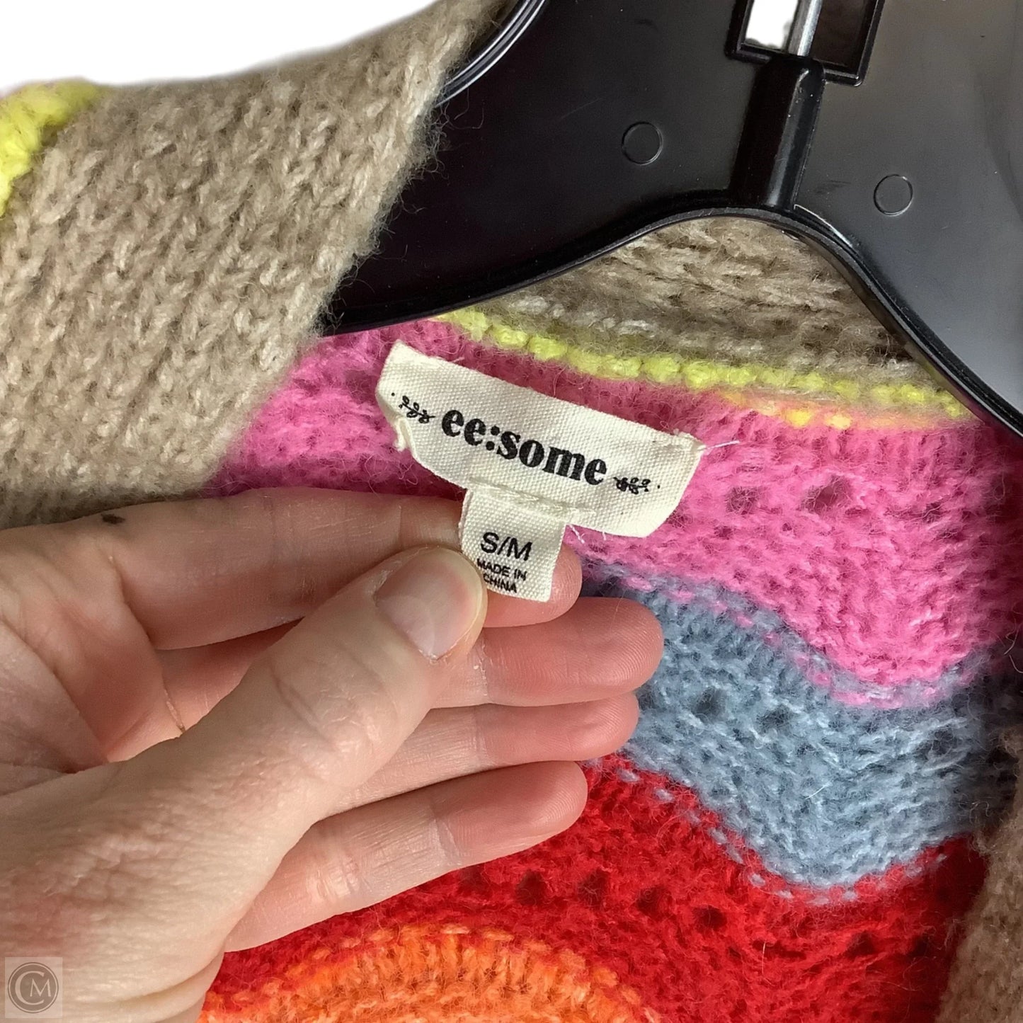 Sweater Cardigan By Ee Some In Multi-colored, Size: S/M