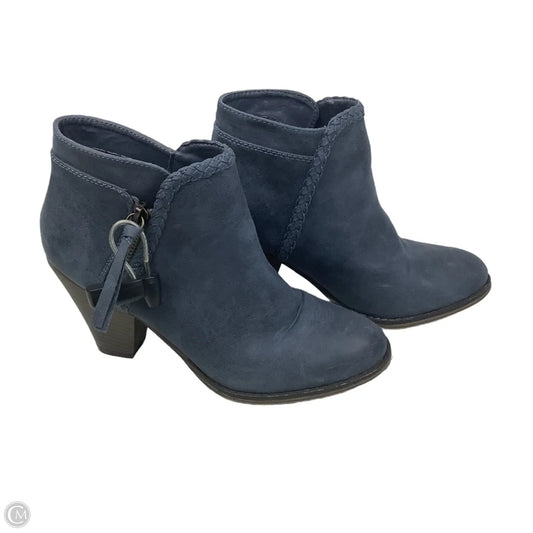 Boots Ankle Heels By Mia In Blue, Size: 8