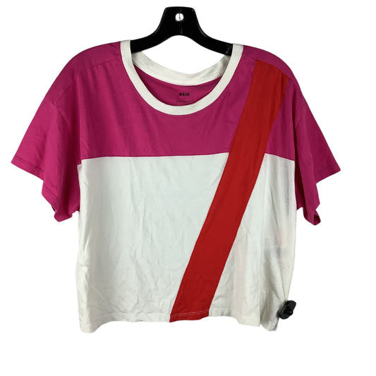 Top Short Sleeve By Maeve In Pink, Size: M