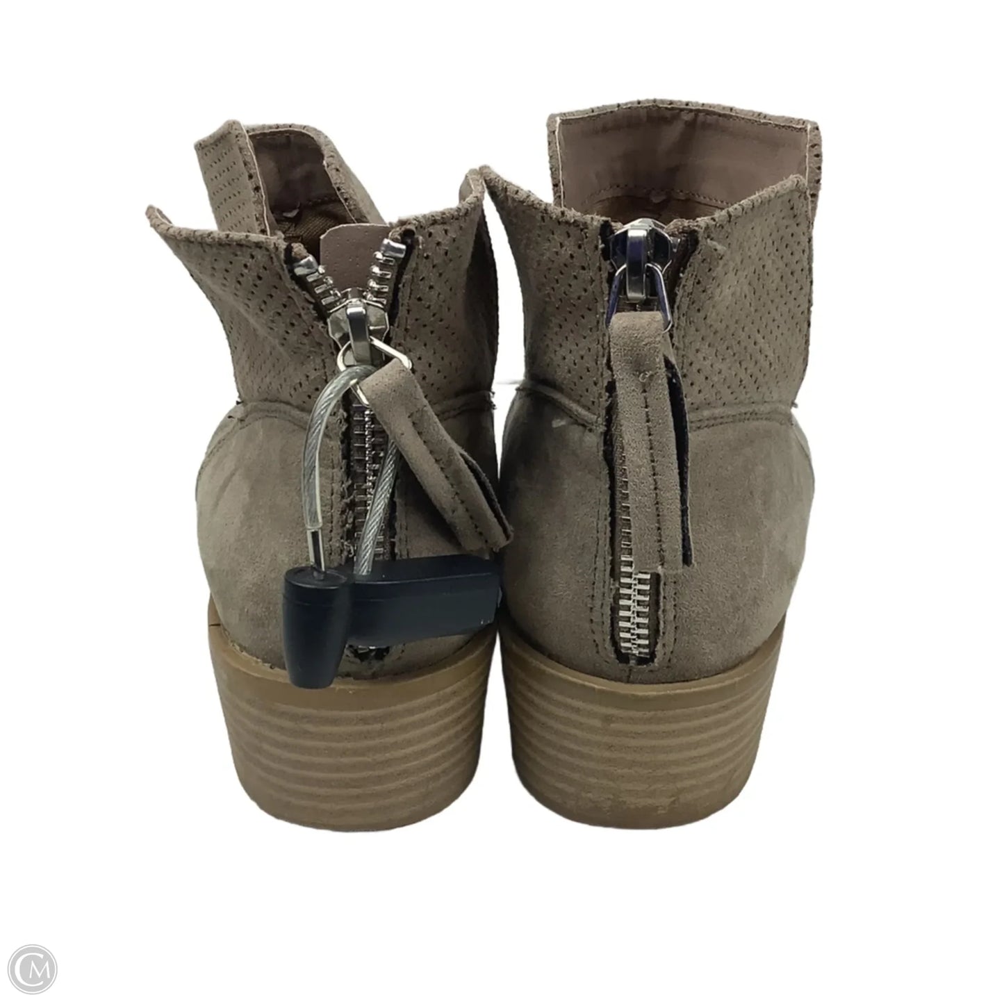 Boots Ankle Heels By Dolce Vita In Taupe, Size: 9.5