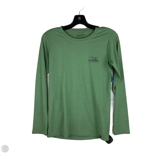 Top Long Sleeve By Patagonia In Green, Size: Xs