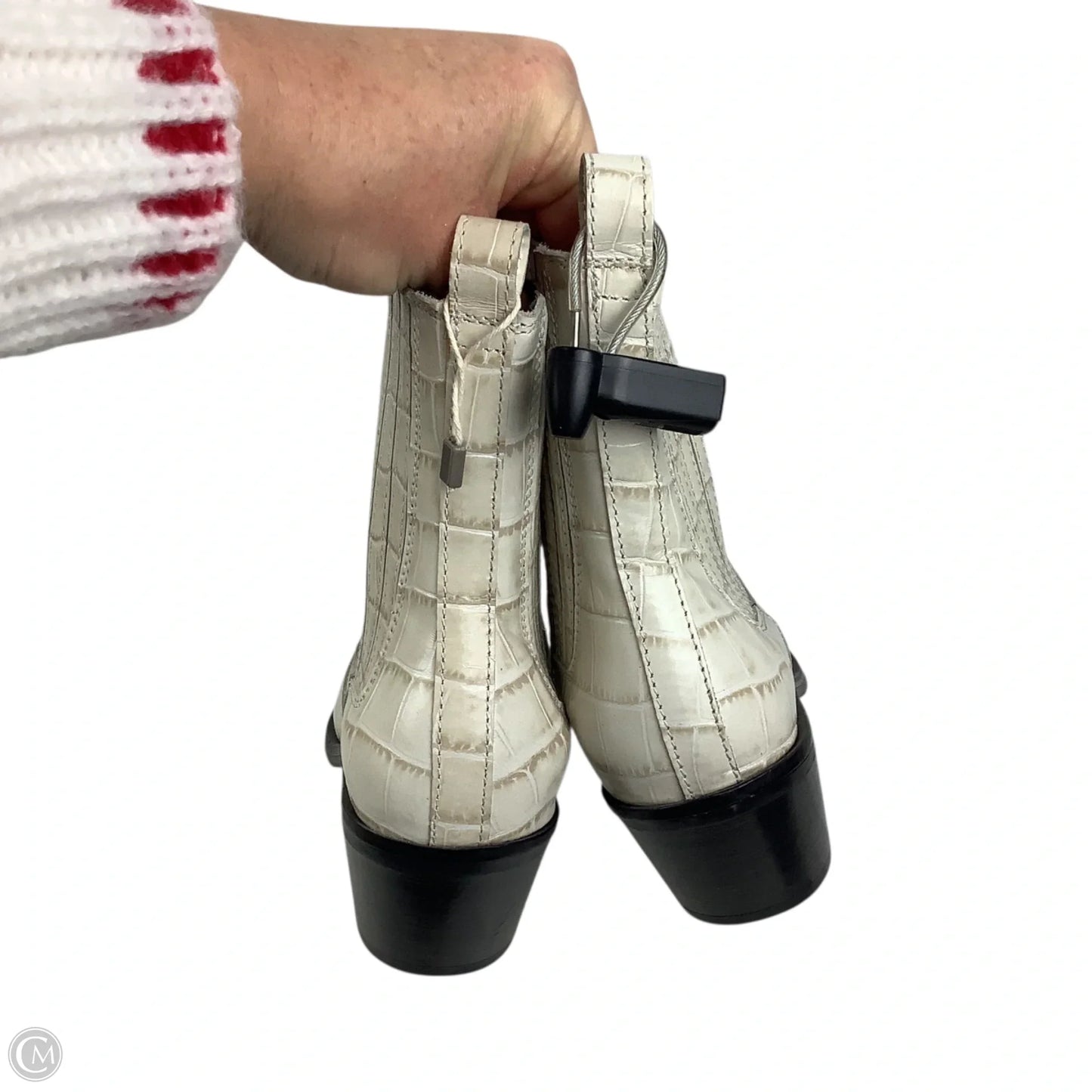 Boots Designer By All Saints In Cream, Size: 37