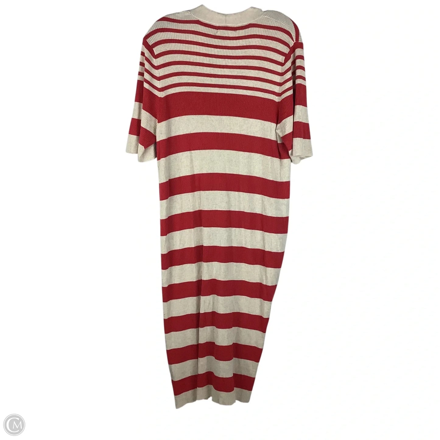 Cardigan By Ava & Viv In Red & Tan, Size: Xxl