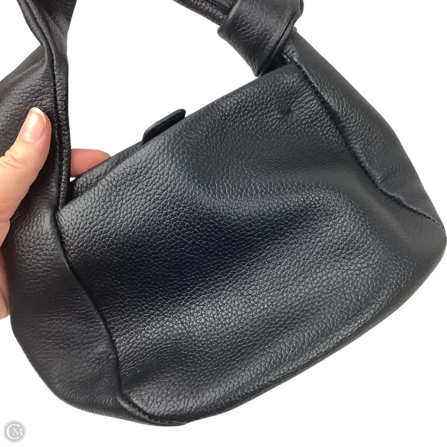 Handbag Leather By Quince, Size: Small