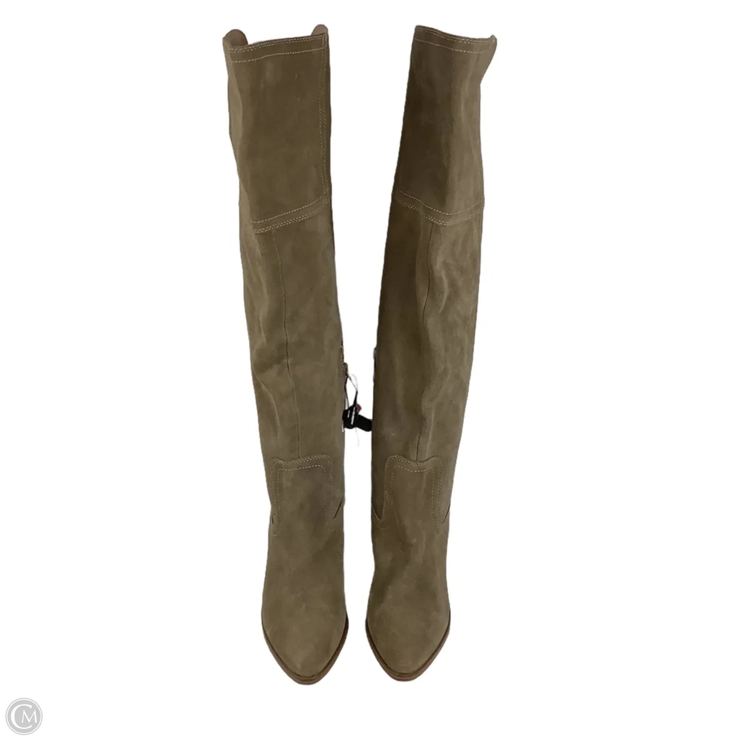 Boots Knee Heels By Blondo In Taupe, Size: 7.5