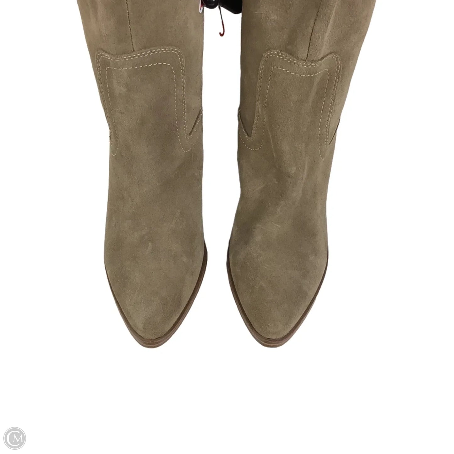 Boots Knee Heels By Blondo In Taupe, Size: 7.5