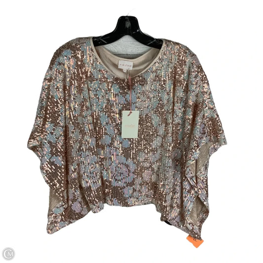 Top Short Sleeve By Entro In Rose Gold, Size: S