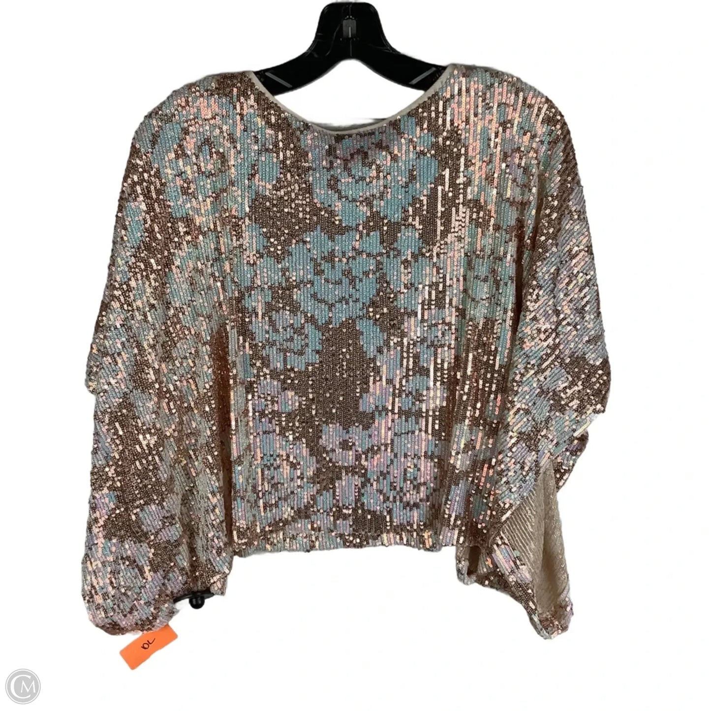 Top Short Sleeve By Entro In Rose Gold, Size: S