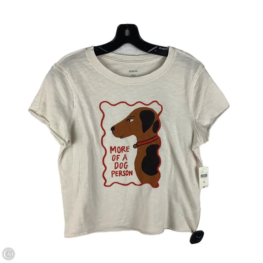 Top Short Sleeve By Maeve In Beige, Size: Xs
