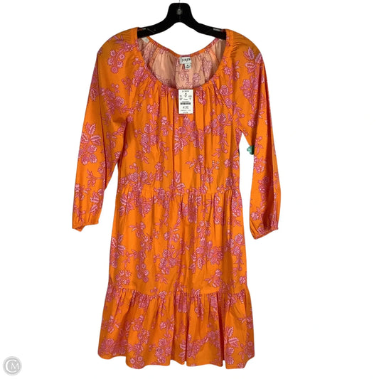Dress Casual Short By J. Crew In Orange & Pink, Size: 8