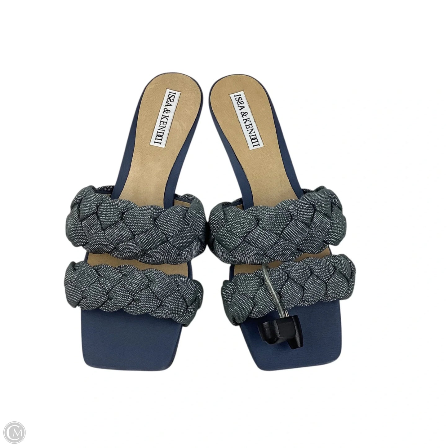 Sandals Heels Kitten By Cmc In Grey, Size: 37