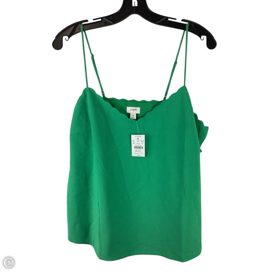 Top Sleeveless By J. Crew In Green, Size: 12