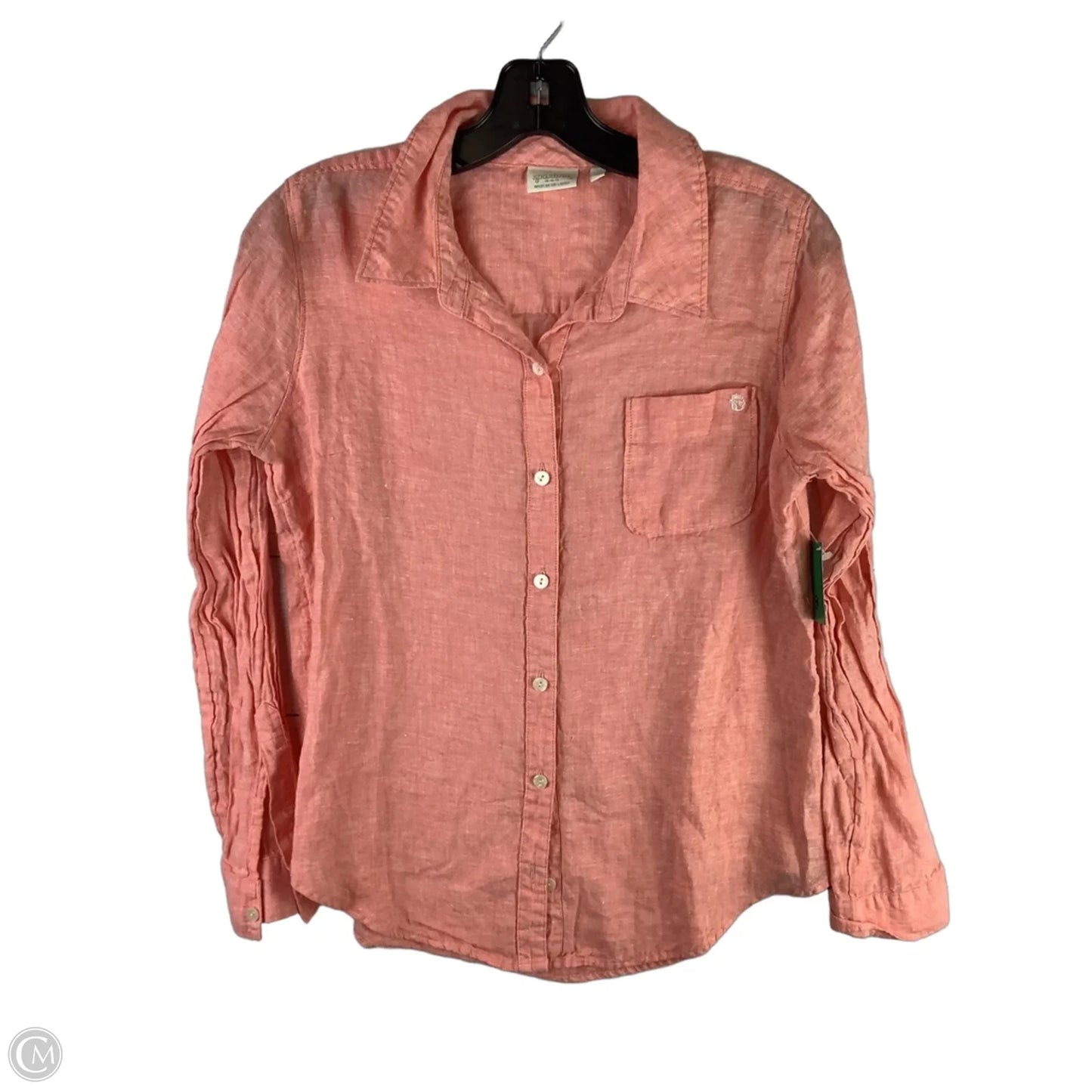 Top Long Sleeve By Spartina In Orange, Size: S