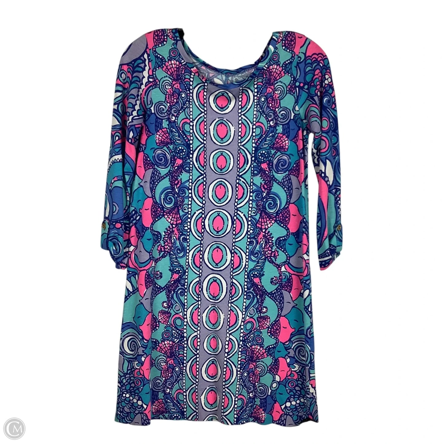 Dress Designer By Lilly Pulitzer In Blue & Pink, Size: Xs