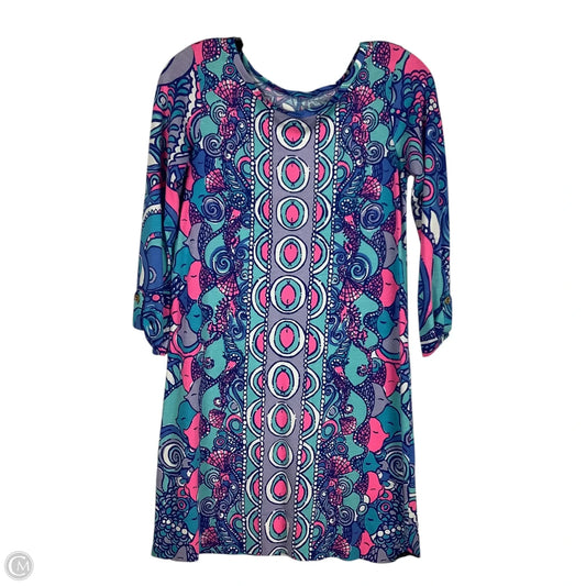 Dress Designer By Lilly Pulitzer In Blue & Pink, Size: Xs