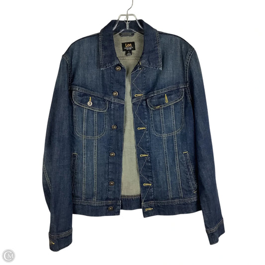 Jacket Denim By Lee In Blue, Size: S
