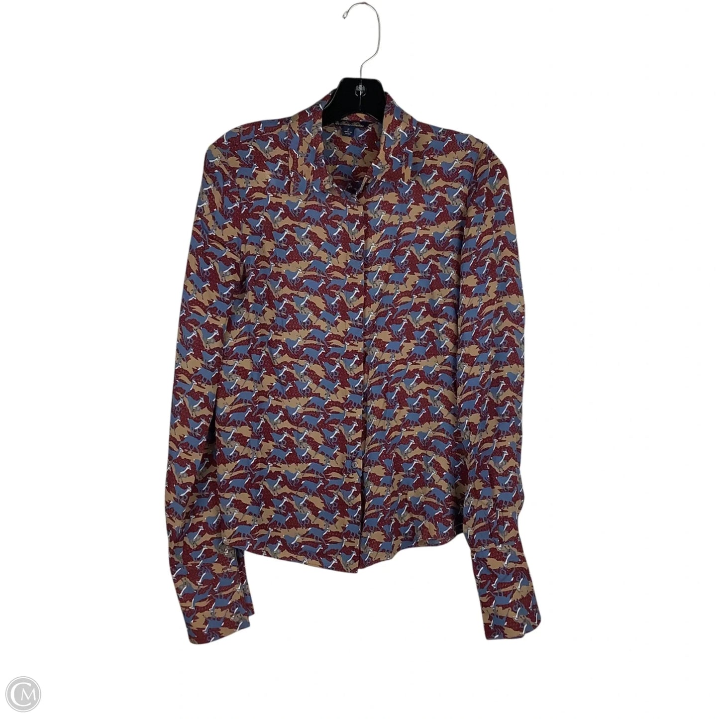 Top Long Sleeve By Brooks Brothers In Multi-colored, Size: 2