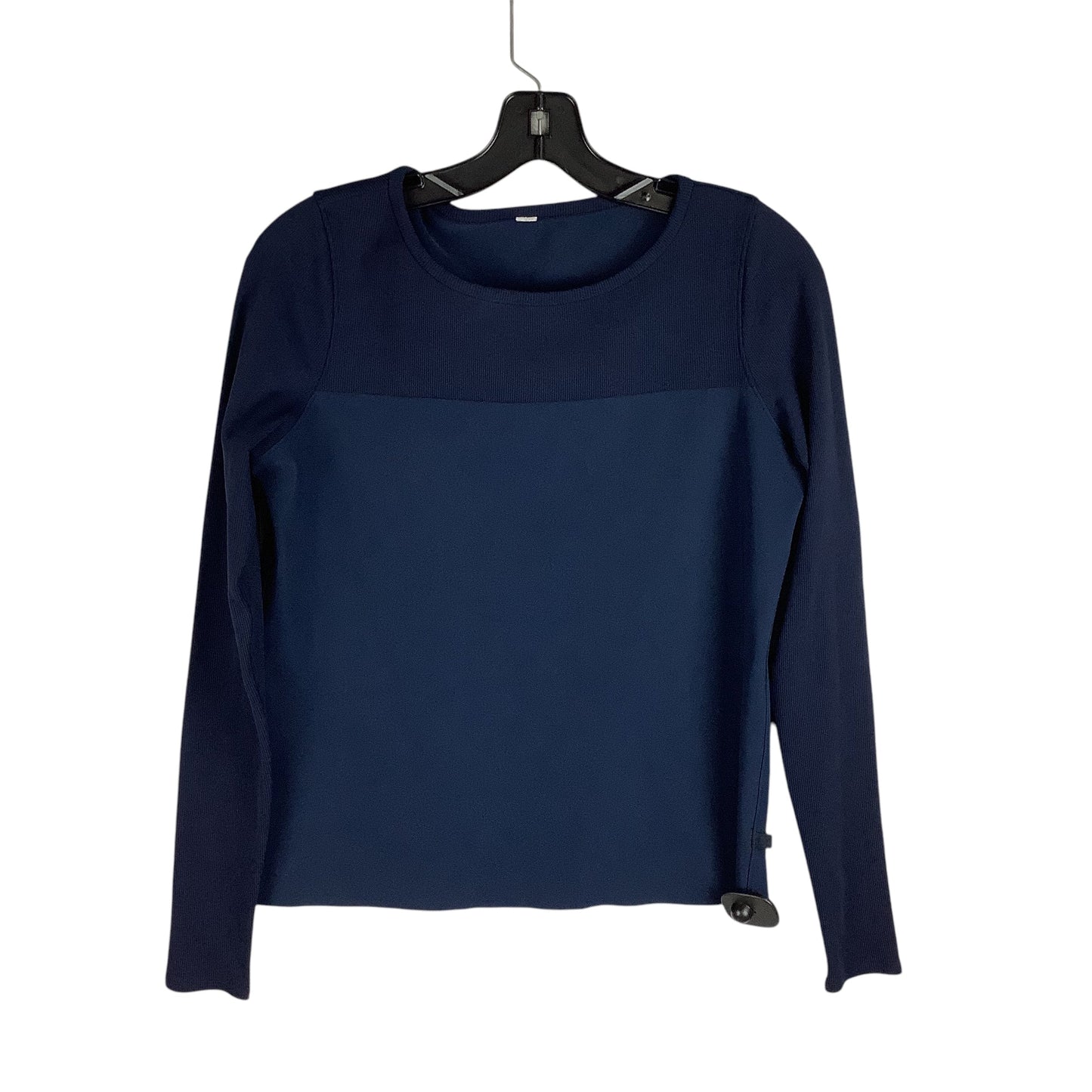 Athletic Top Long Sleeve Crewneck By Lululemon In Navy, Size: Est. S/M