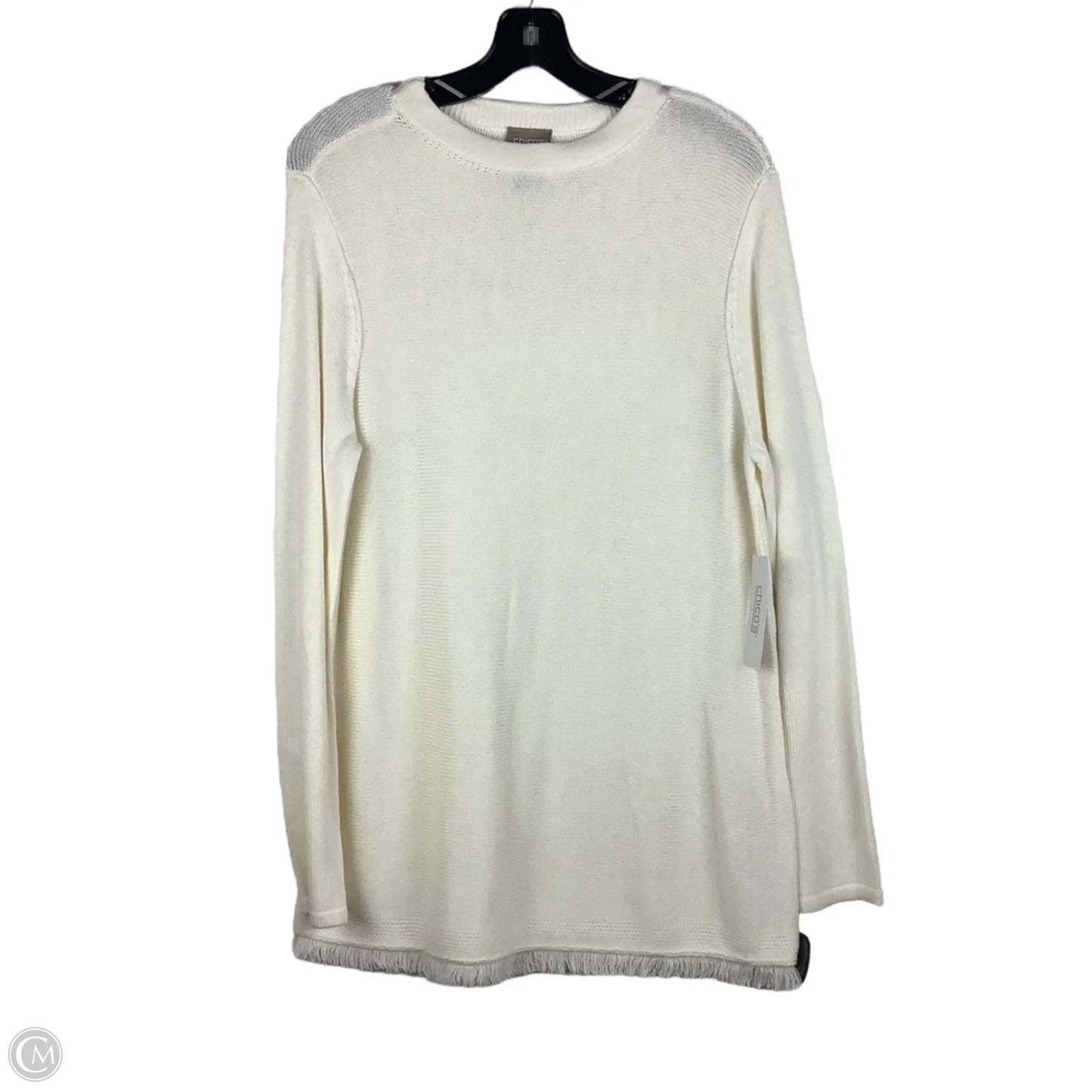 Top Long Sleeve By Chicos In Cream, Size: L