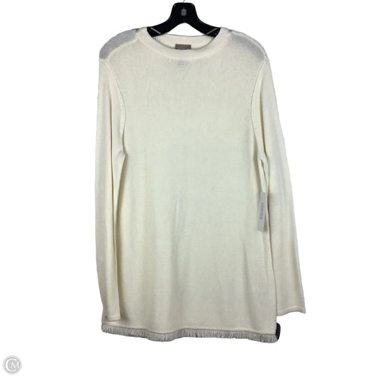 Top Long Sleeve By Chicos In Cream, Size: L