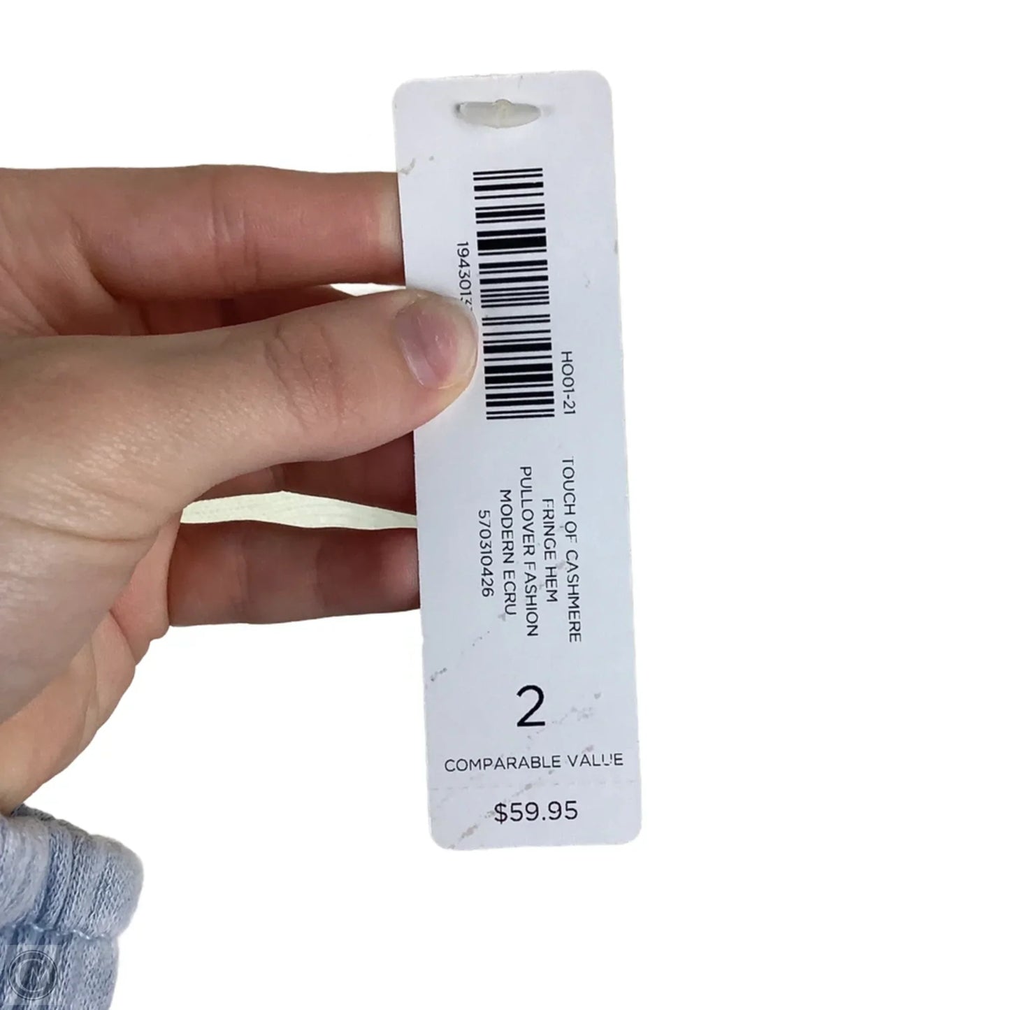 Top Long Sleeve By Chicos In Cream, Size: L