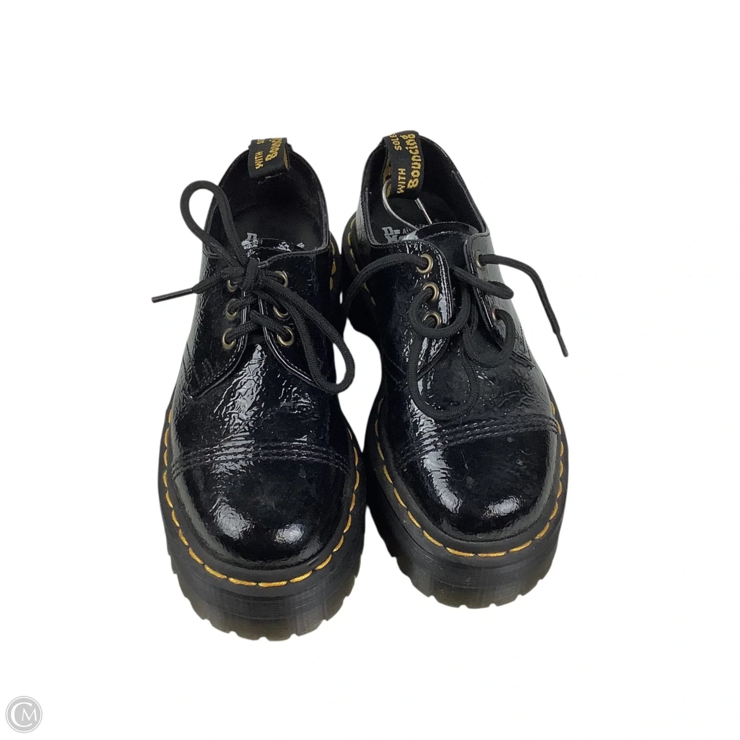 Shoes Heels Platform By Dr Martens In Black, Size: 5