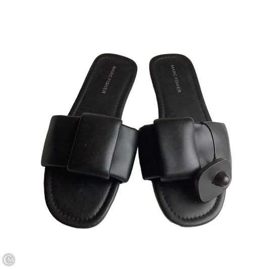 Sandals Flats By Marc Fisher In Black, Size: 7.5