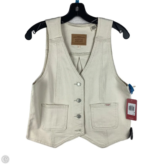 Vest Other By Levis In Cream Denim, Size: M