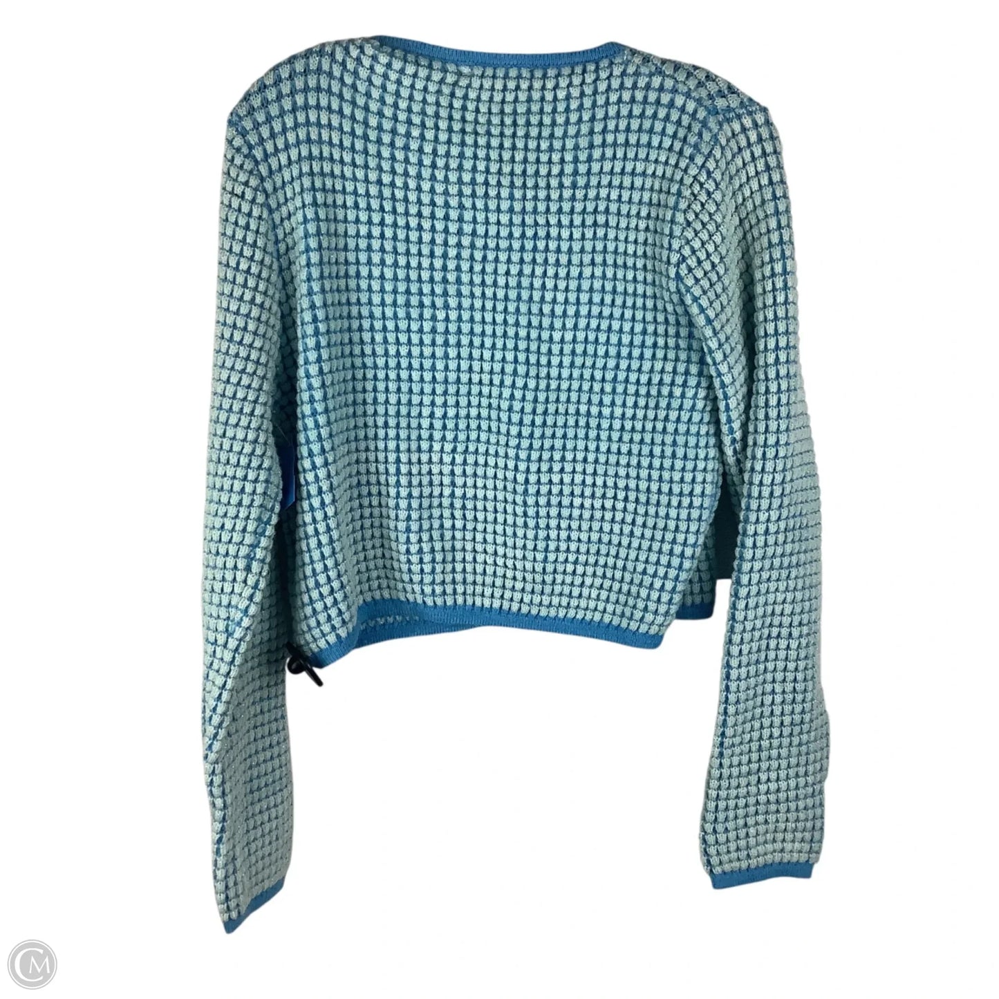 Sweater Cardigan By Line & Dot In Blue, Size: S