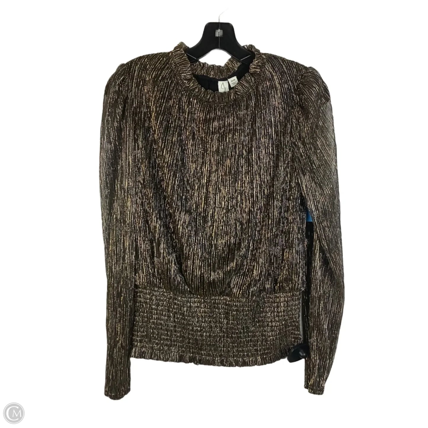 Top Long Sleeve By Joie In Gold, Size: M
