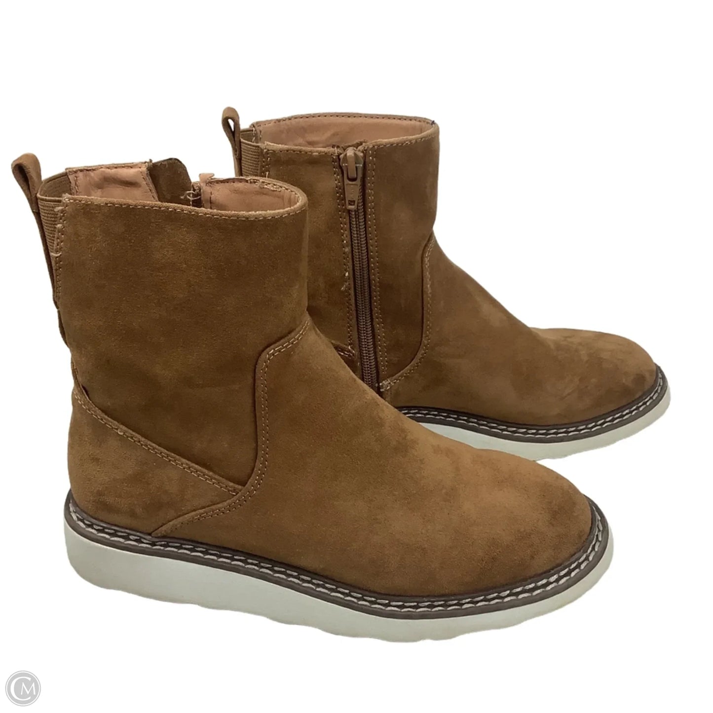 Boots Ankle Flats By Universal Thread In Brown, Size: 7