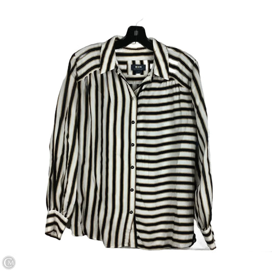 Top Long Sleeve By Maeve In Striped Pattern, Size: S