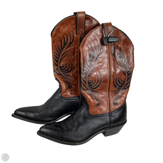 Boots Western By Cmc In Black & Brown, Size: 7