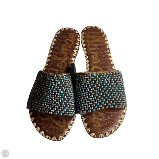 Sandals Flats By Sam Edelman In Blue, Size: 11